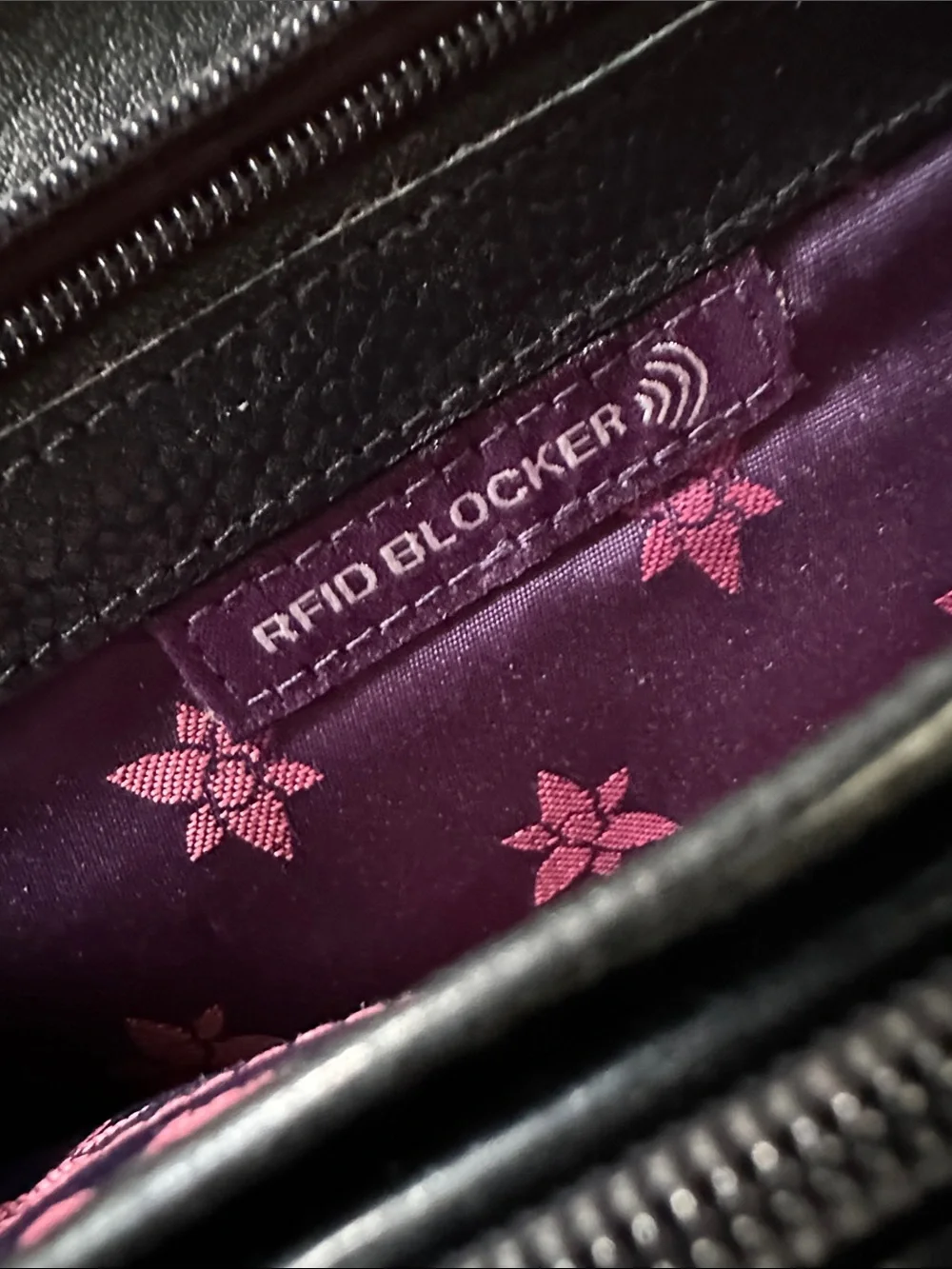 Anuschka Leather Hand Painted Wallet RFID